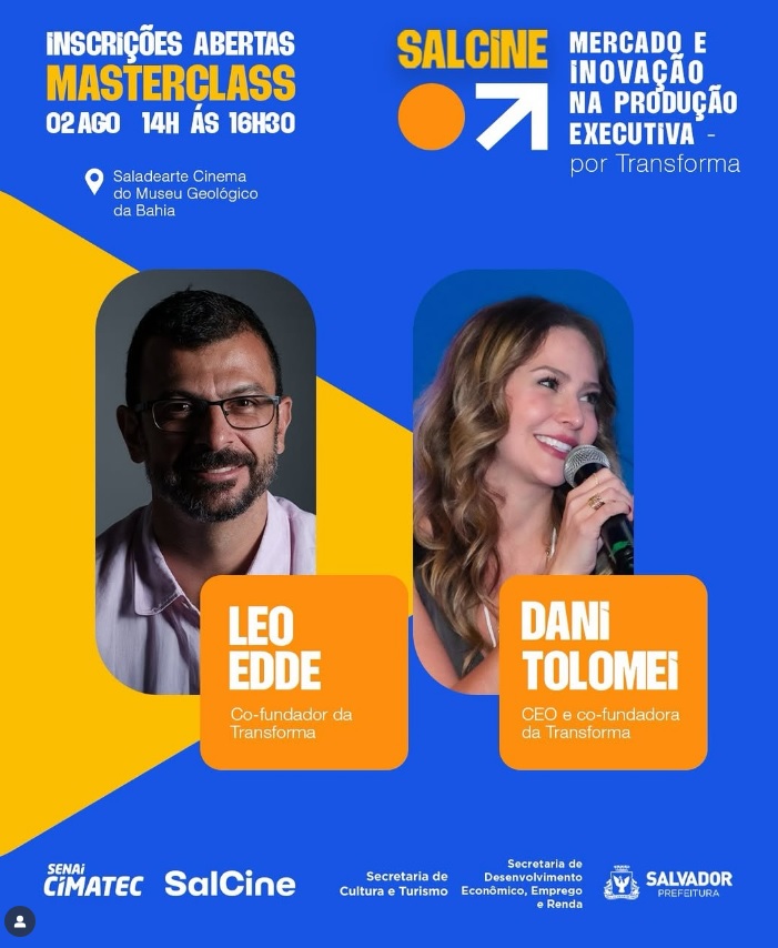 Grandes nomes do audiovisual no Brasil participam do Salcine Cursos em Salvador neste sábado (2)