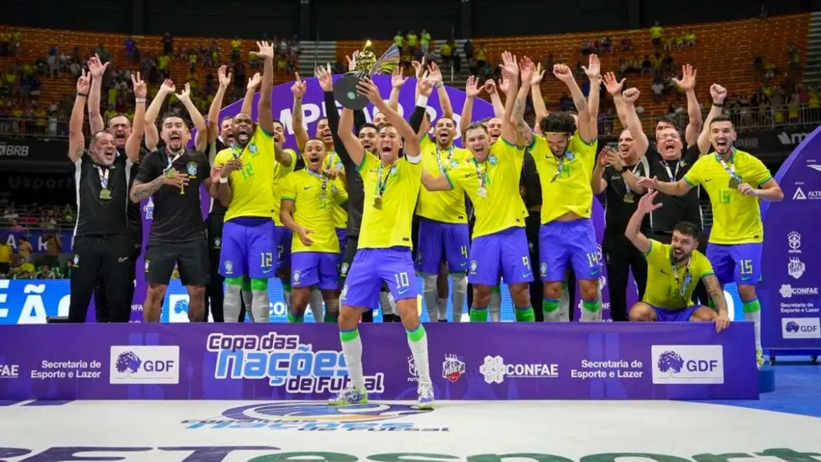 Brasil conquista a Copa das Nações de Futsal